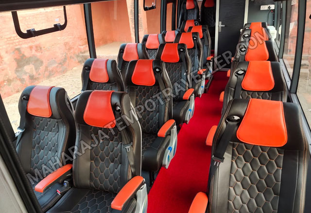 16 seater marcopolo imported mini coach with toilet hire in delhi